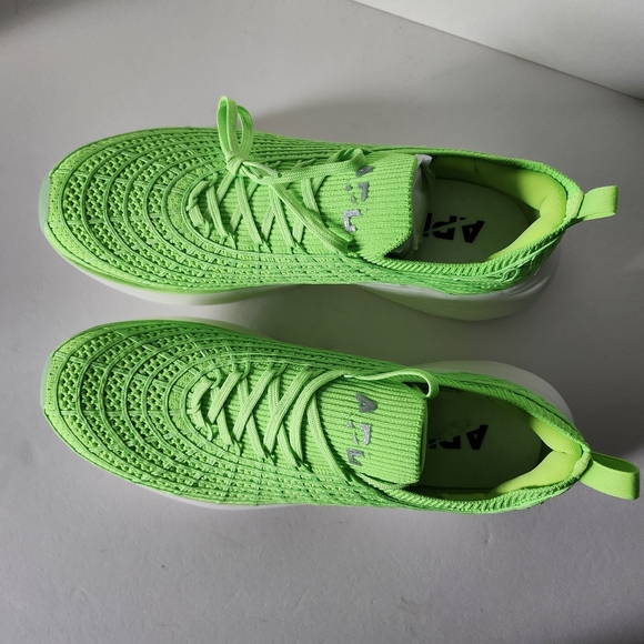 APL Mens Techloom Zipline Sneakers Lime Green Size 10.5 - Picture 4 of 11